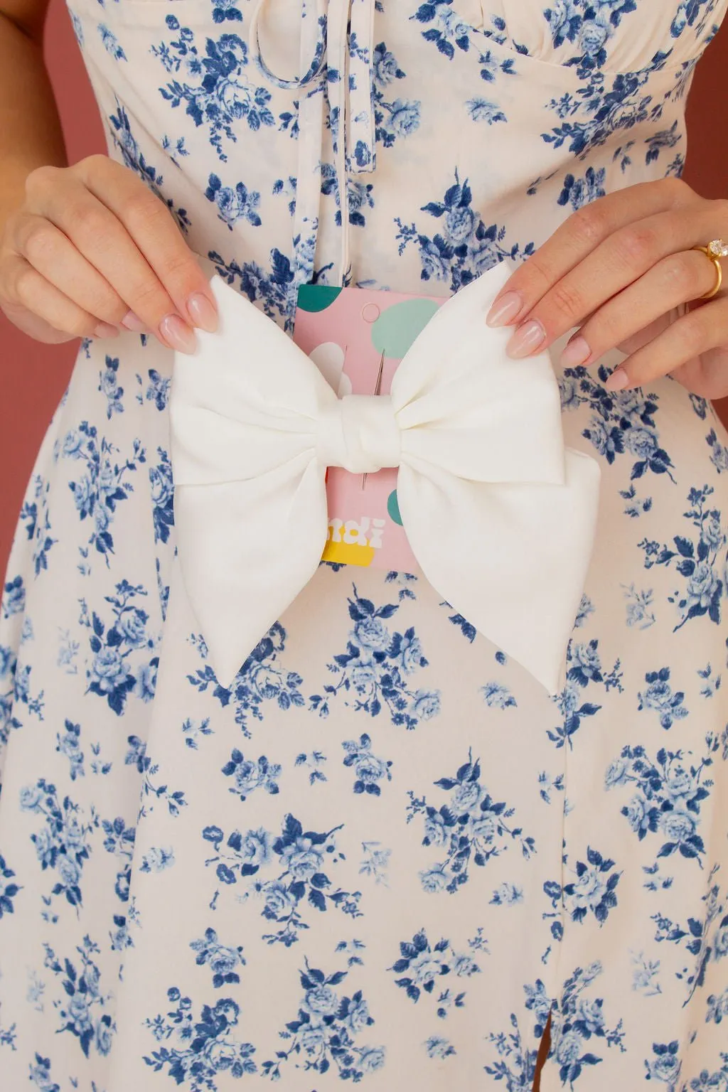 Mabel Satin Bow Clip