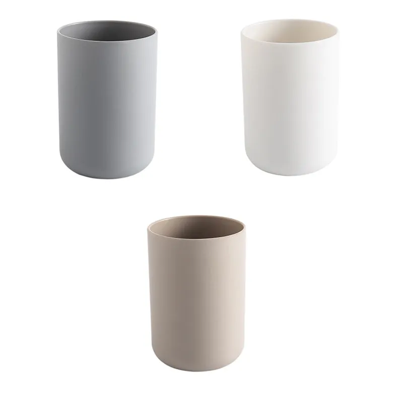 Minimalist Solid Color Plastic Wash Cup, HG0092