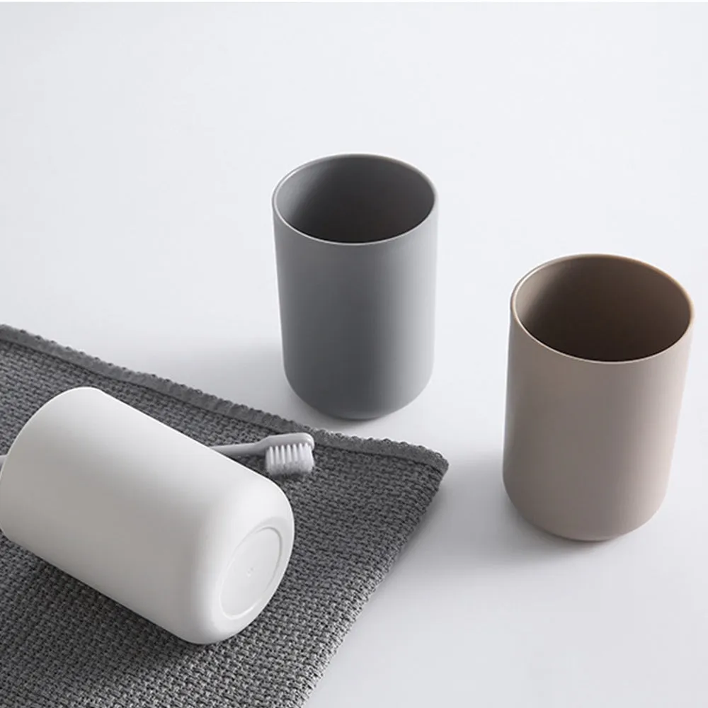 Minimalist Solid Color Plastic Wash Cup, HG0092