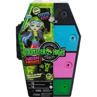 Monster High 12.75'' Skulltimate Secrets Neon Frights Ghoulia Yelps Fashion Doll