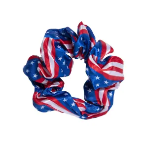 Patriotic Stars and Stripes Scrunchie