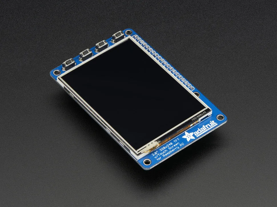 PiTFT Plus Assembled 320x240 2.8" TFT   Resistive Touchscreen - Pi 2 and Model A  / B 