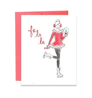 Pre-Order Christmas Card - Ice Skating Girl