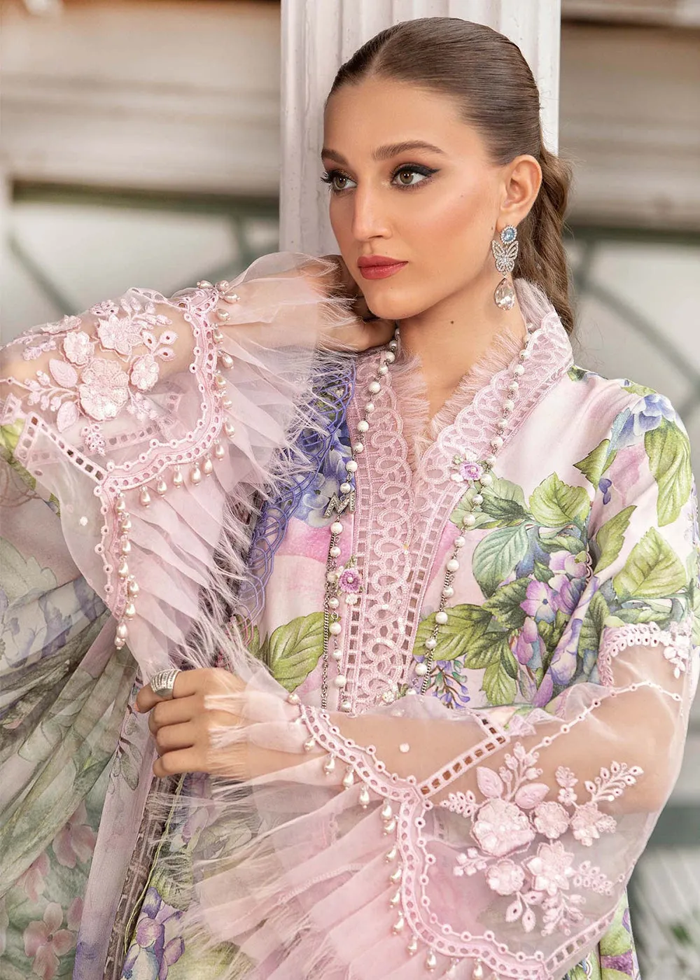 Printed Lawn Suit - Maria B - M.Prints Eid Collection 2023 - MPT-1801-A