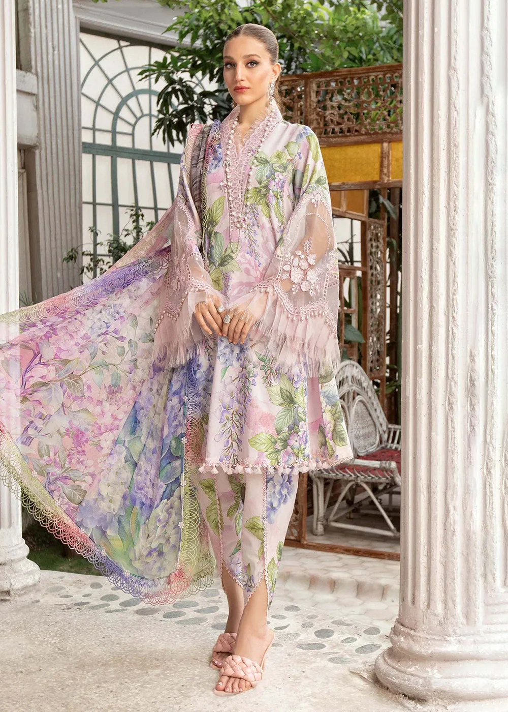 Printed Lawn Suit - Maria B - M.Prints Eid Collection 2023 - MPT-1801-A