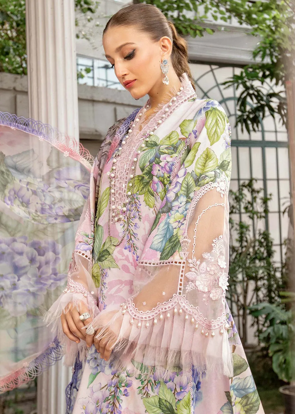 Printed Lawn Suit - Maria B - M.Prints Eid Collection 2023 - MPT-1801-A