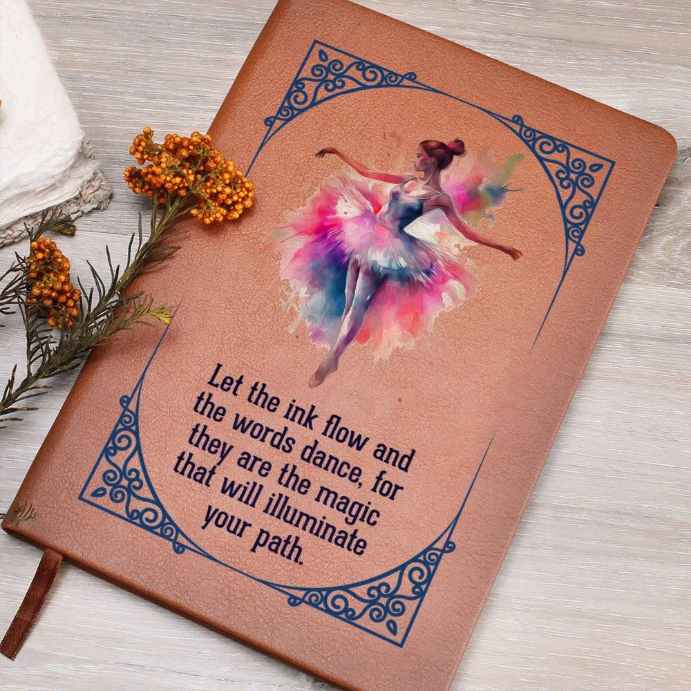 Printed Leather Journal Ballerina