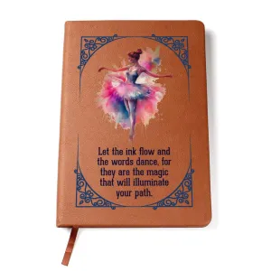 Printed Leather Journal Ballerina