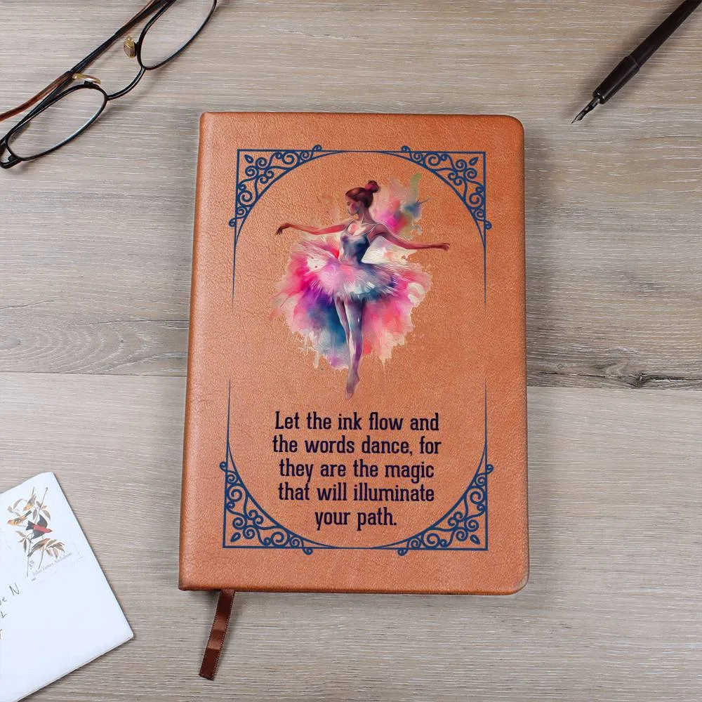 Printed Leather Journal Ballerina