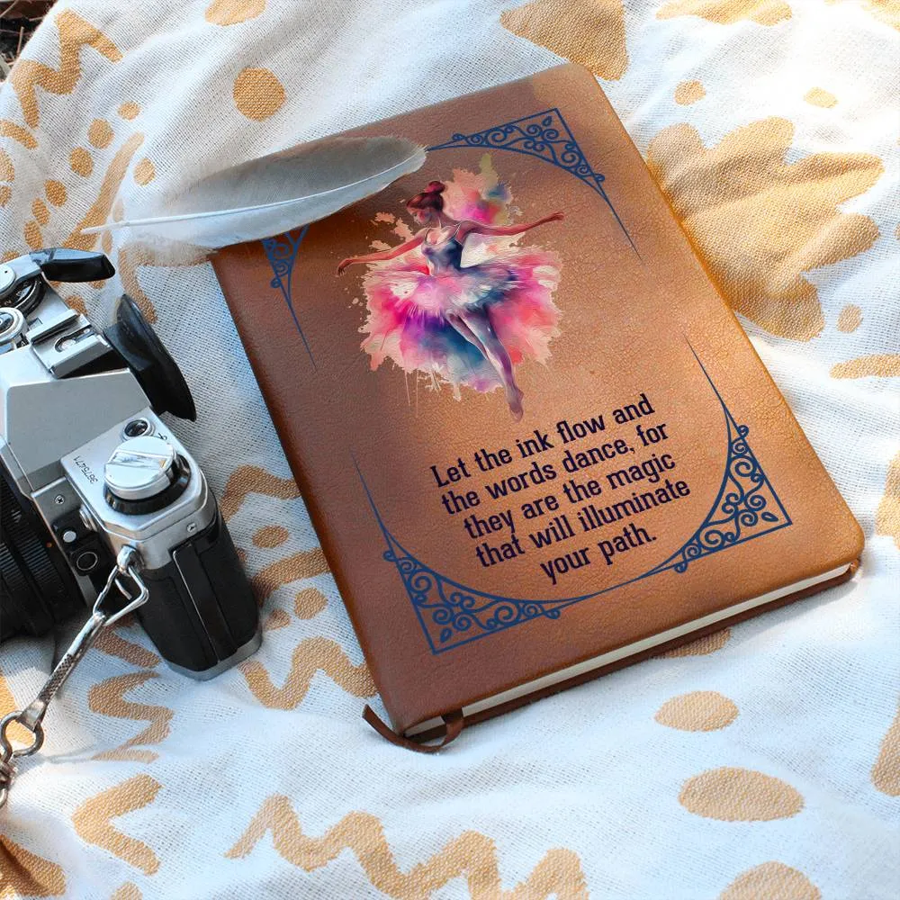 Printed Leather Journal Ballerina