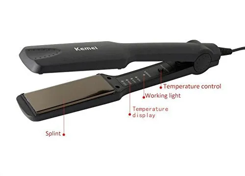 Professional Hair Straightener with Digital Temperature Control