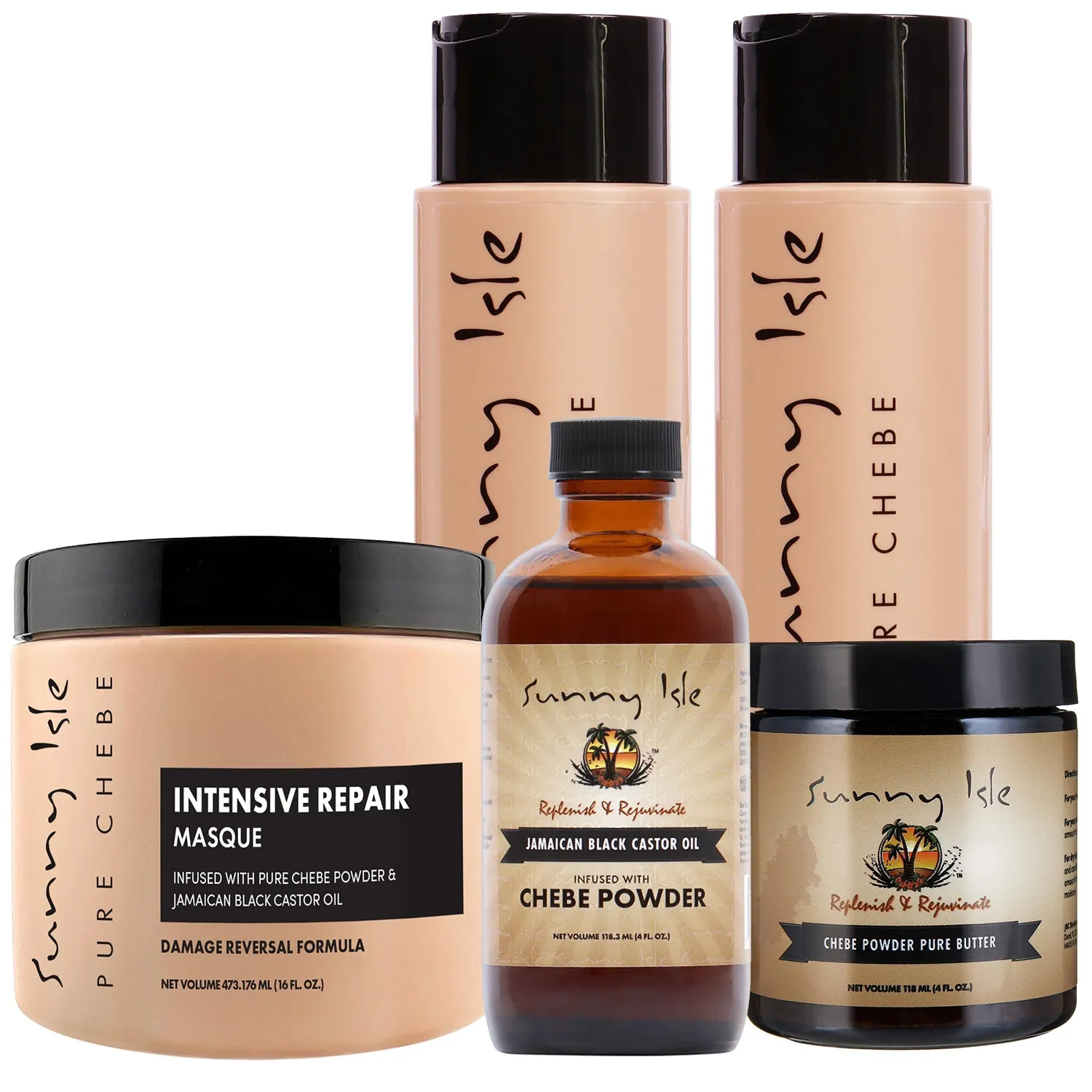 Pure Chebe Hair Care 5-Piece Boxed Bundle Gift Set