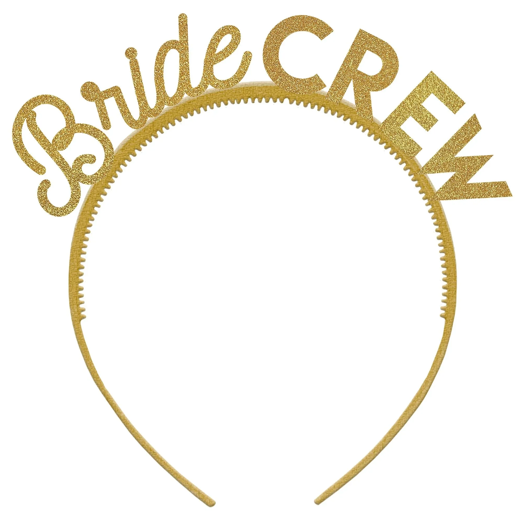 "Bride Crew" Plastic Headband | 6ct