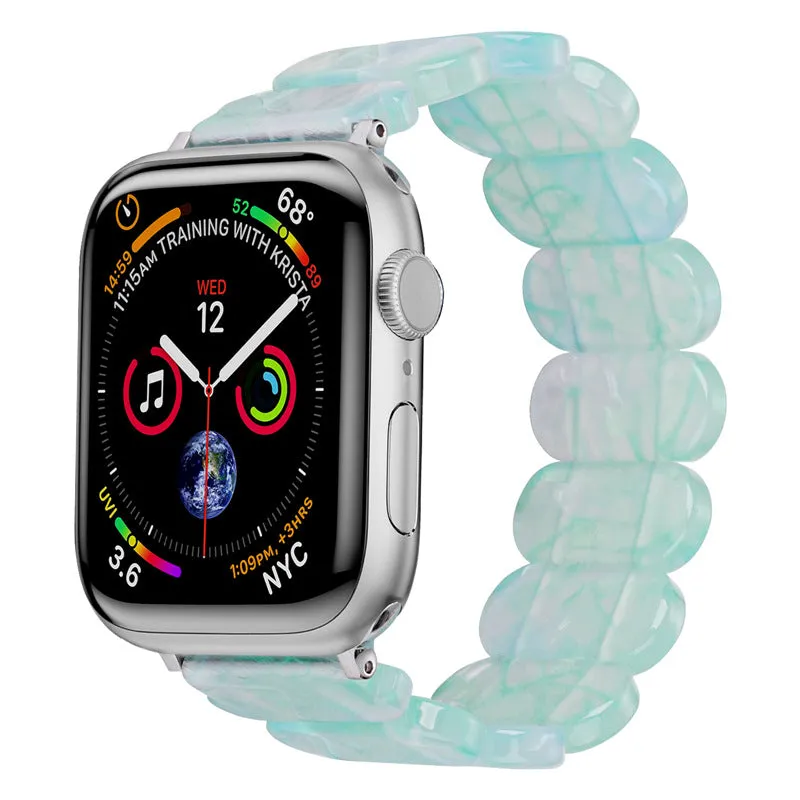 Resin Band for Apple Watch Oval Version-Tortoise Shell Design