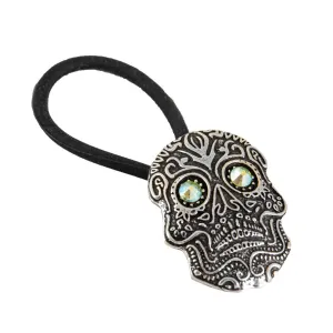 Sugar Skull Ponytail Holder