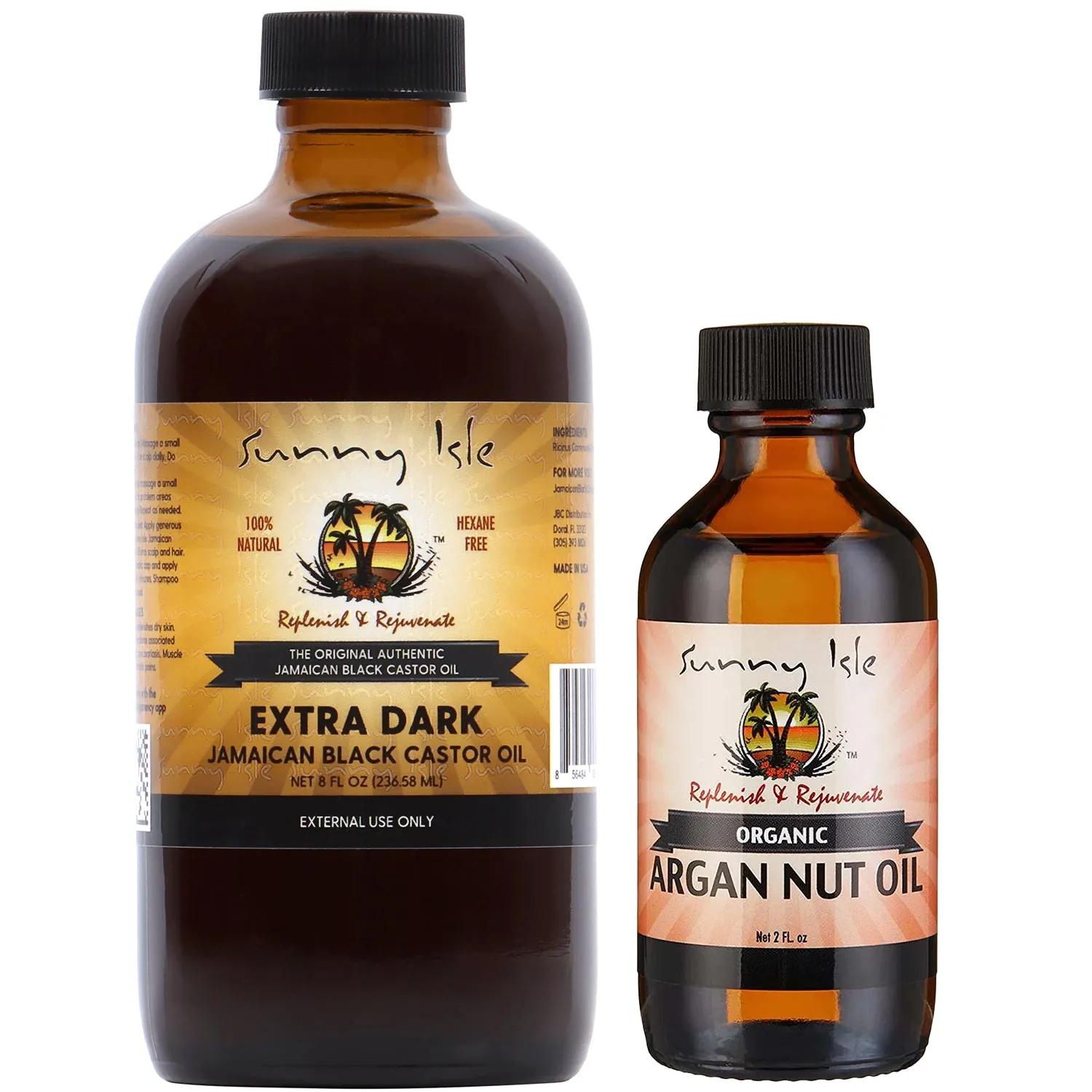 Sunny Isle Extra Dark JBCO and Organic Argan Oil Bundle