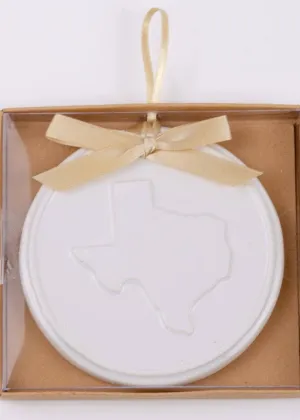 Texas Embossed Ornament