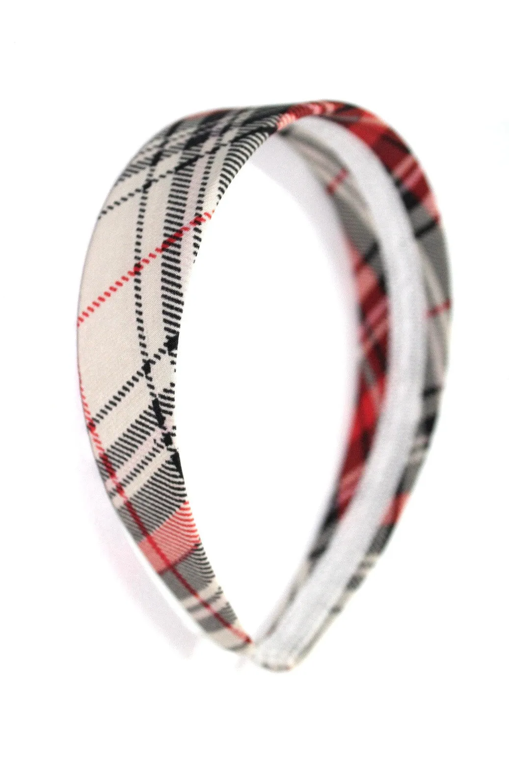 The Hairklip Red Checkered Broad Hairband