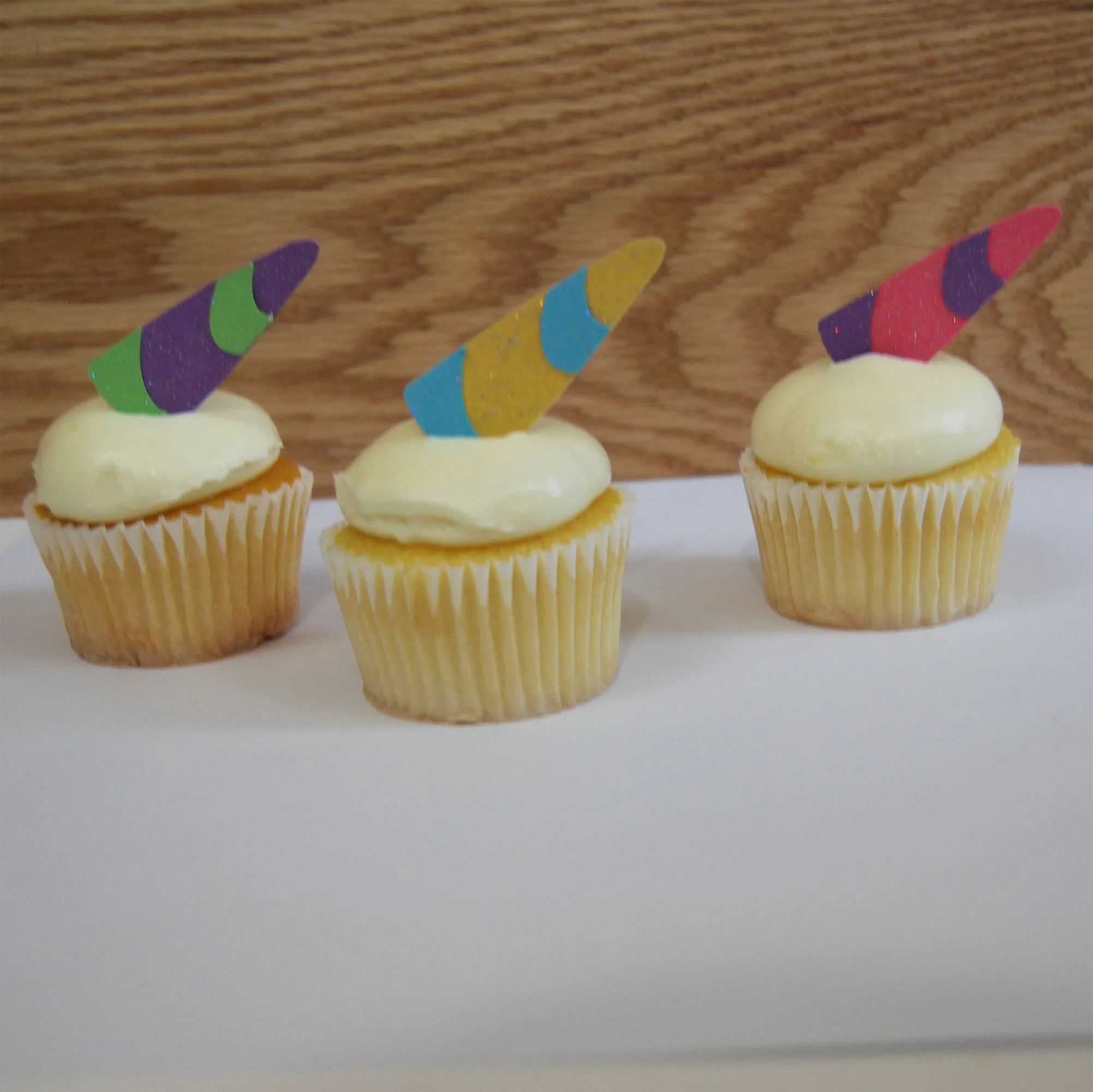 Unicorn Horn Cupcake Toppers