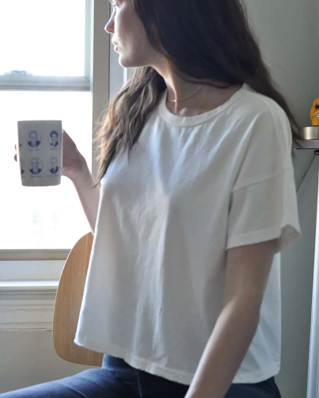 Vintage Fille Tee - Clean White