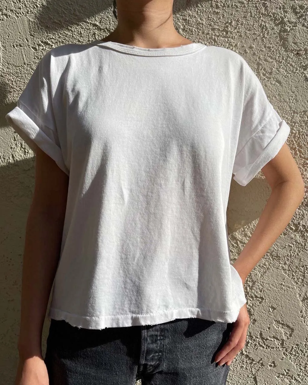 Vintage Fille Tee - Clean White