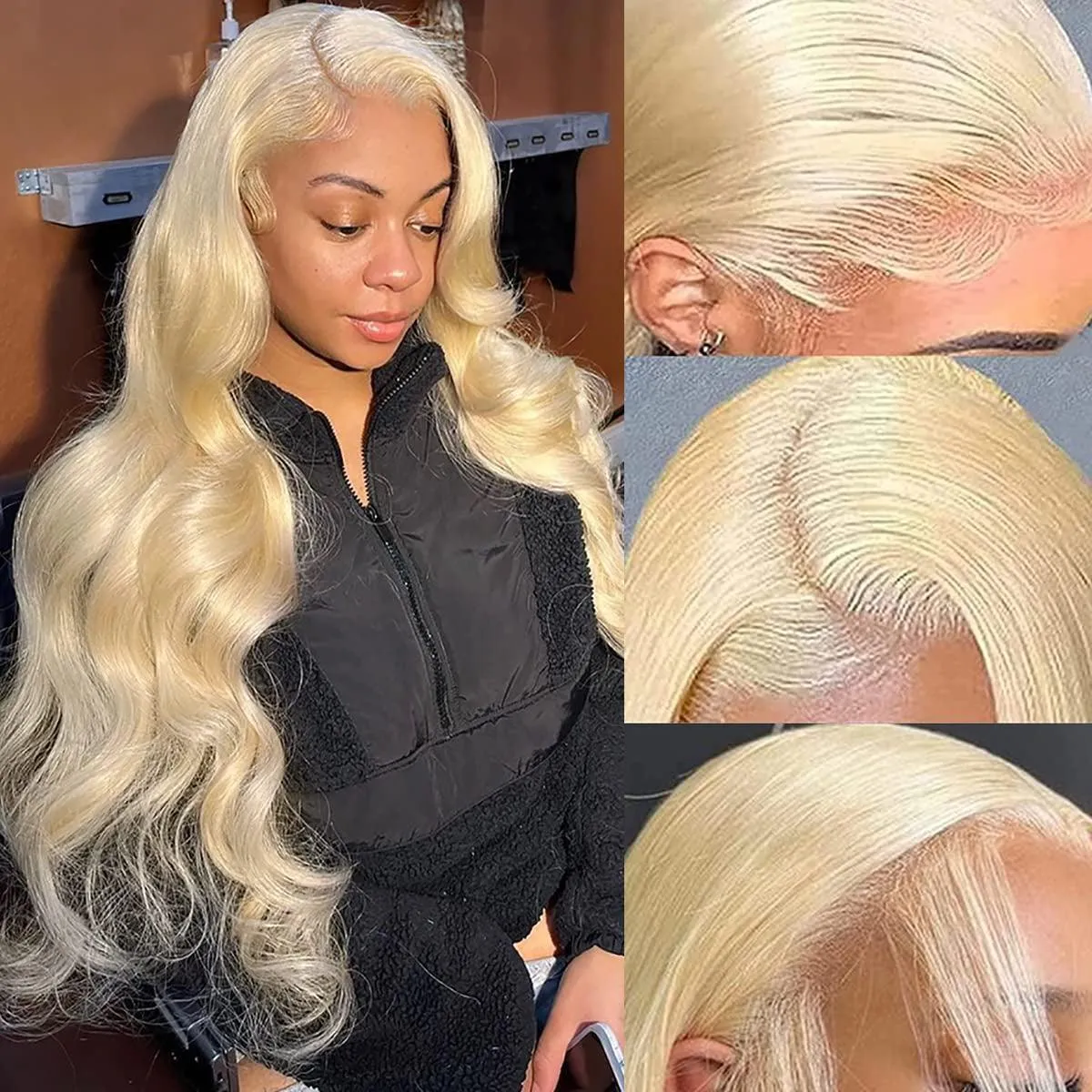 Wear and Go Glueless Lace Front Wigs Pre Plucked Deep Wave