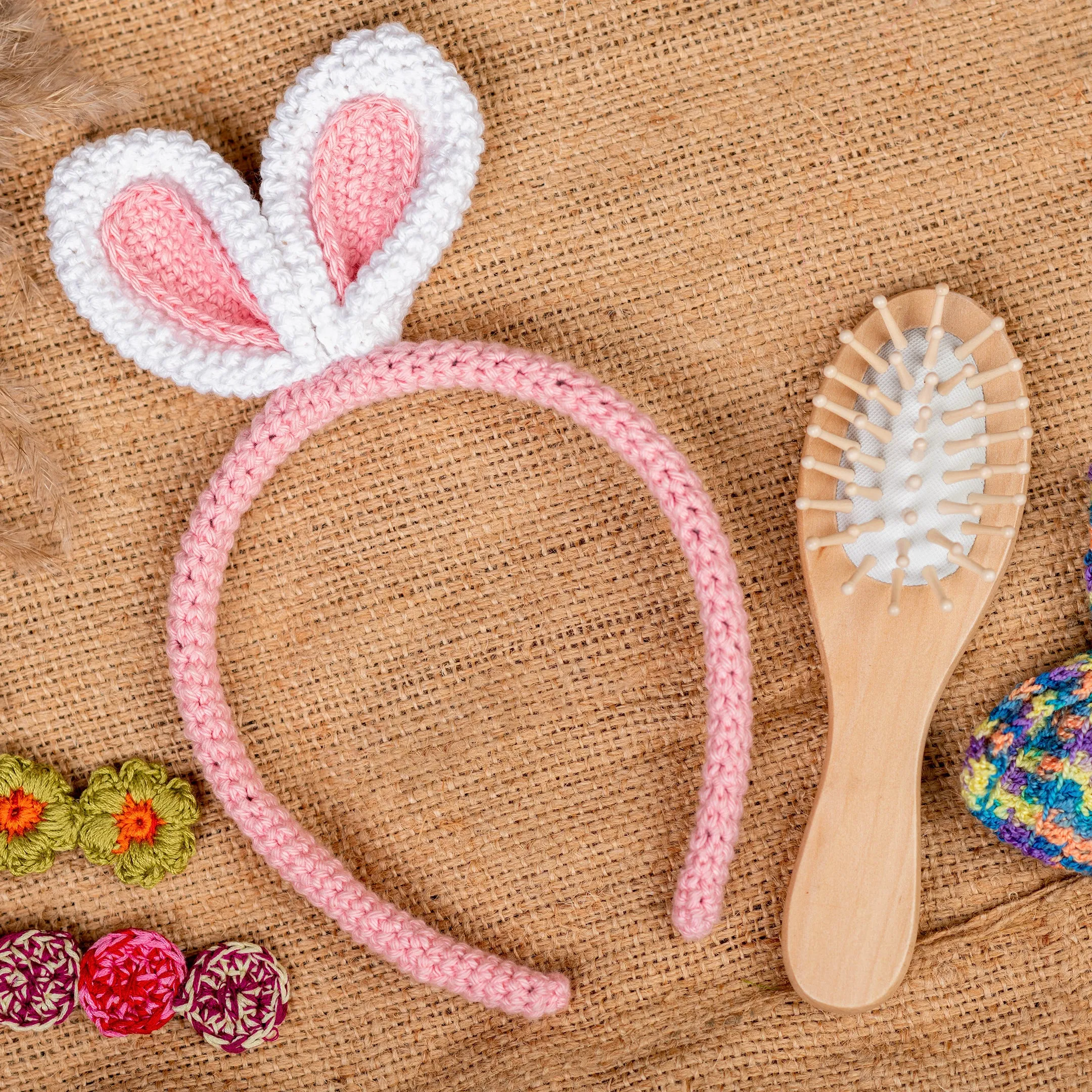 Whimsy Wonders - Crochet Bunny Hairband