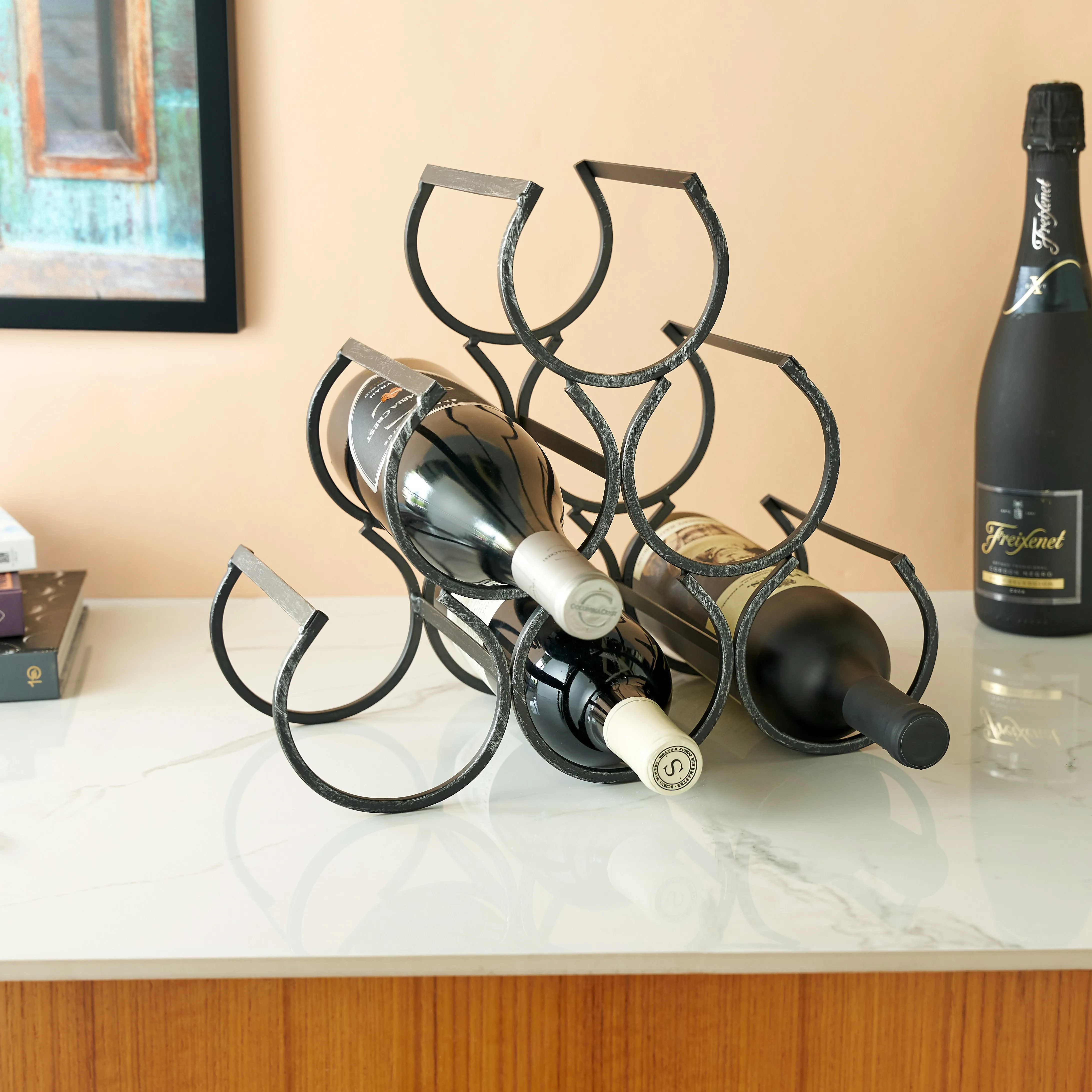 Wine Shrine Metal Bottle Holder