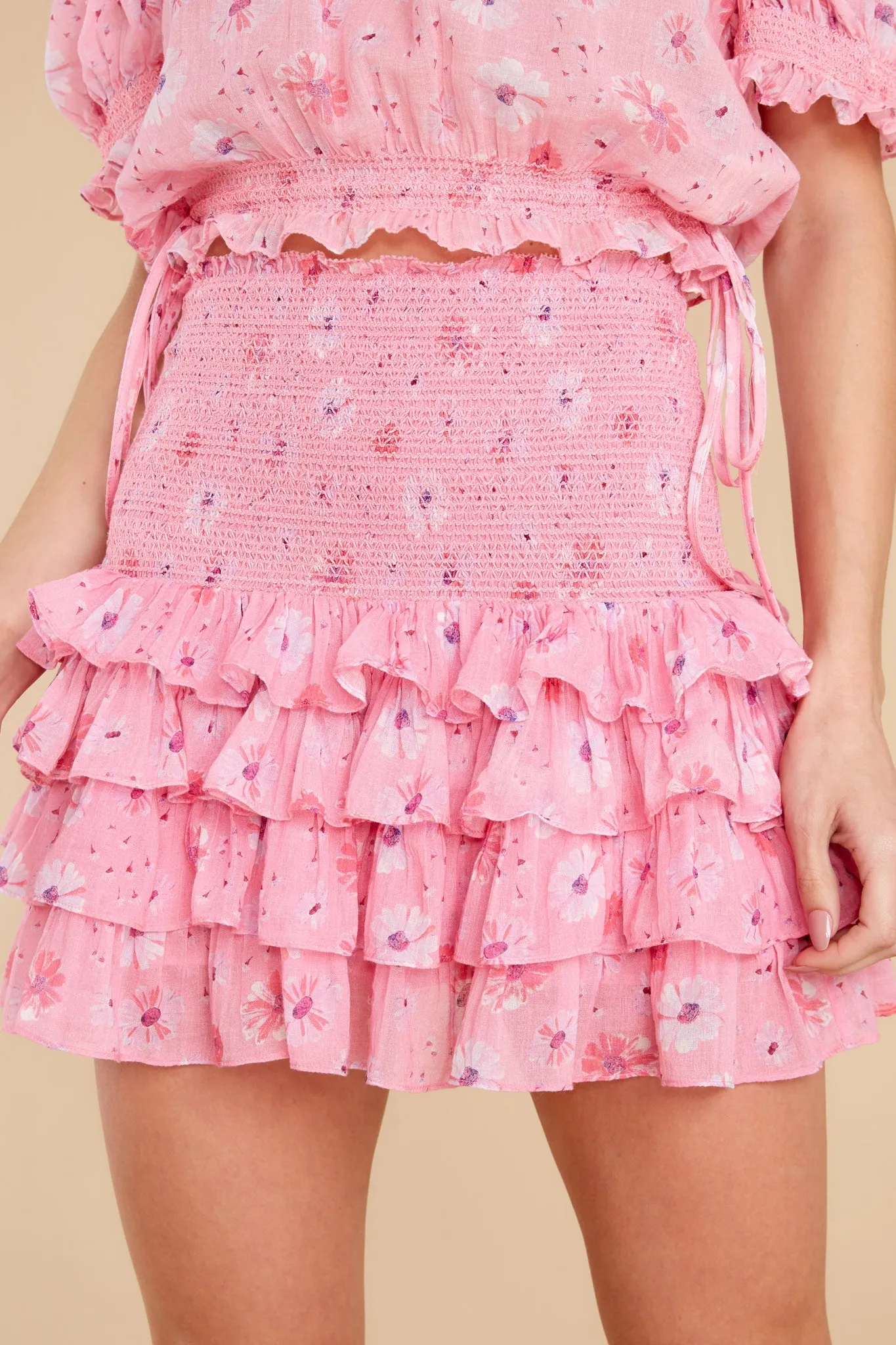 Yorkie Coral Blaze Mini Skirt